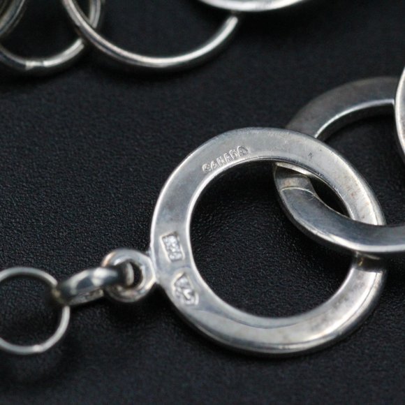 STERLING SILVER CA CANADA CIRCULAR NECKLACE SET - Picture 10 of 12